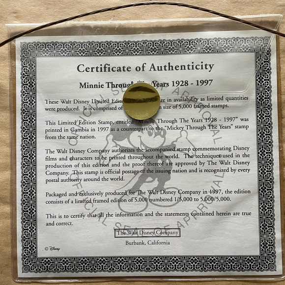 NWT Minnie Through the Years 1928-1997 limited edition - Picture 4 of 5